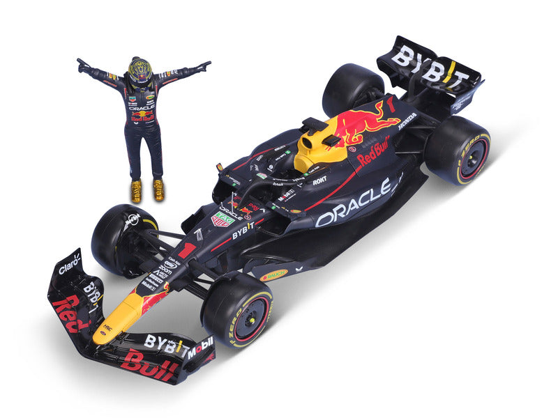 Red Bull Racing modello in scala, bburago, Max Verstappen, #1, 1:24, RB19, con pilota