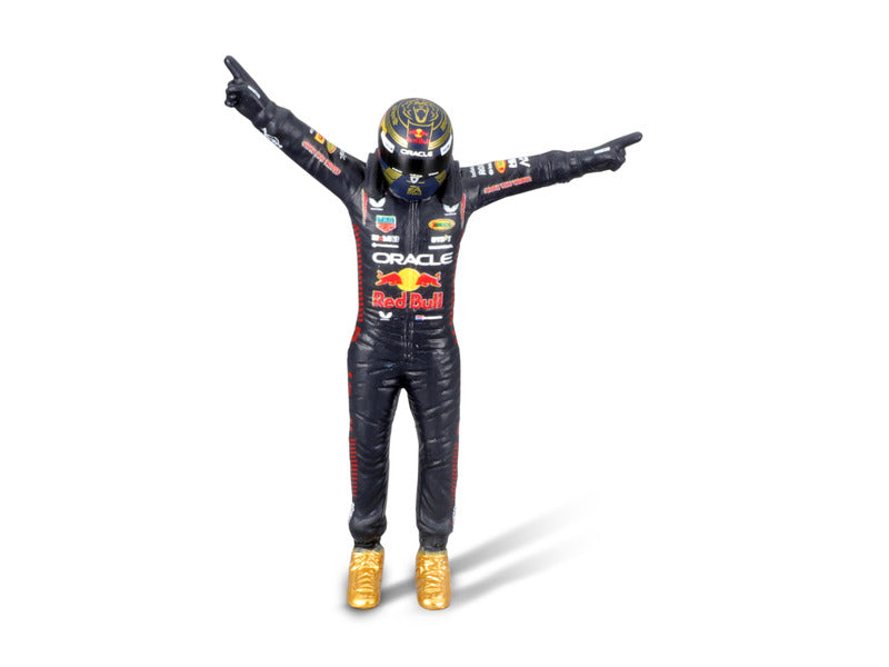 Auto modello Red Bull Racing, bburago, Max Verstappen, n. 1, scala 1:24, RB19, con pilota