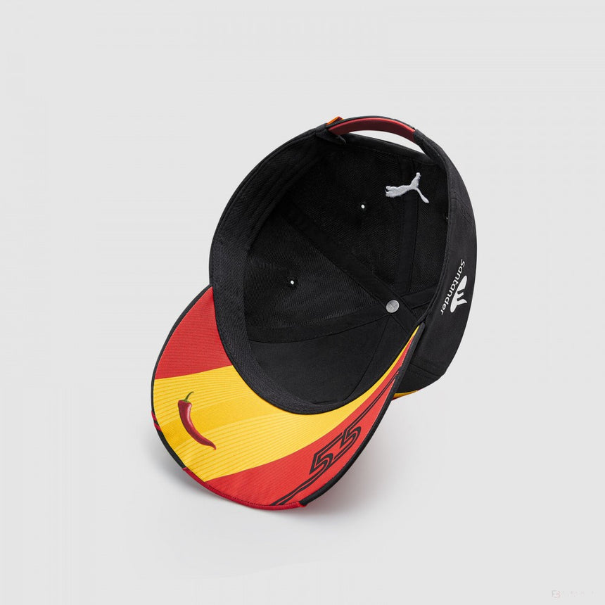 Cappellino da baseball Ferrari Sainz, Rosso Corsa-PUMA Nero - FansBRANDS®