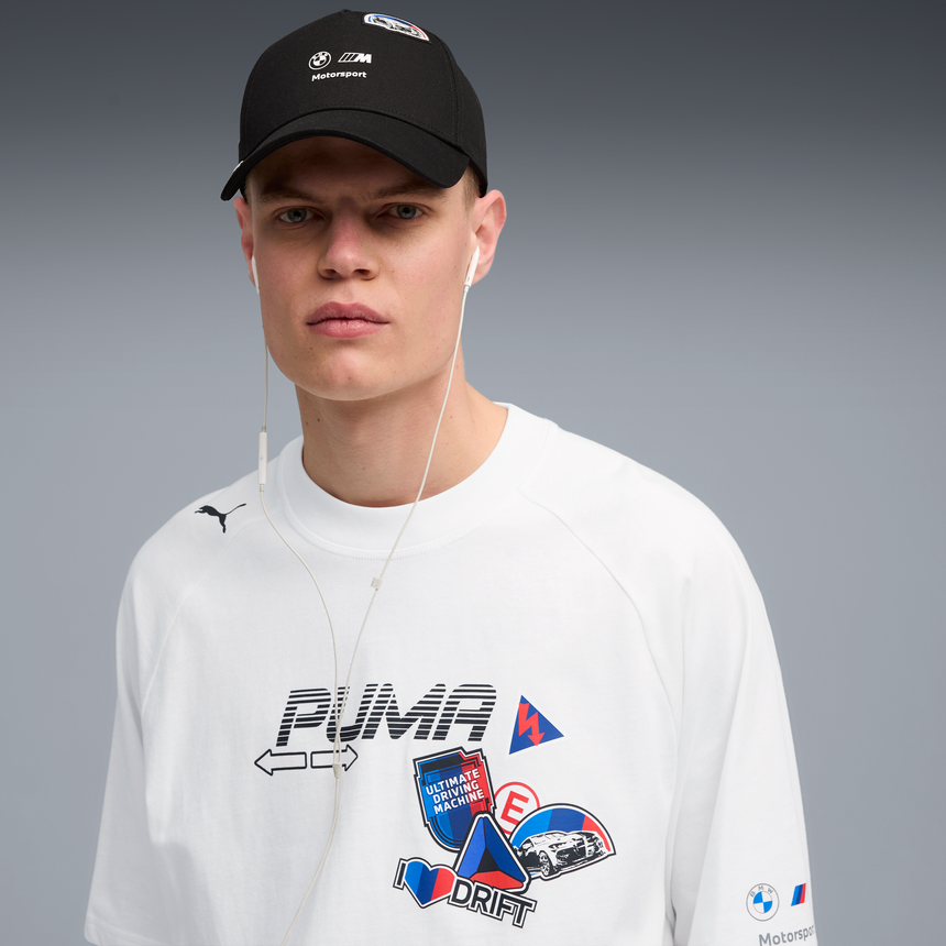 Cappellino da baseball BMW, MMS, adesivi, nero