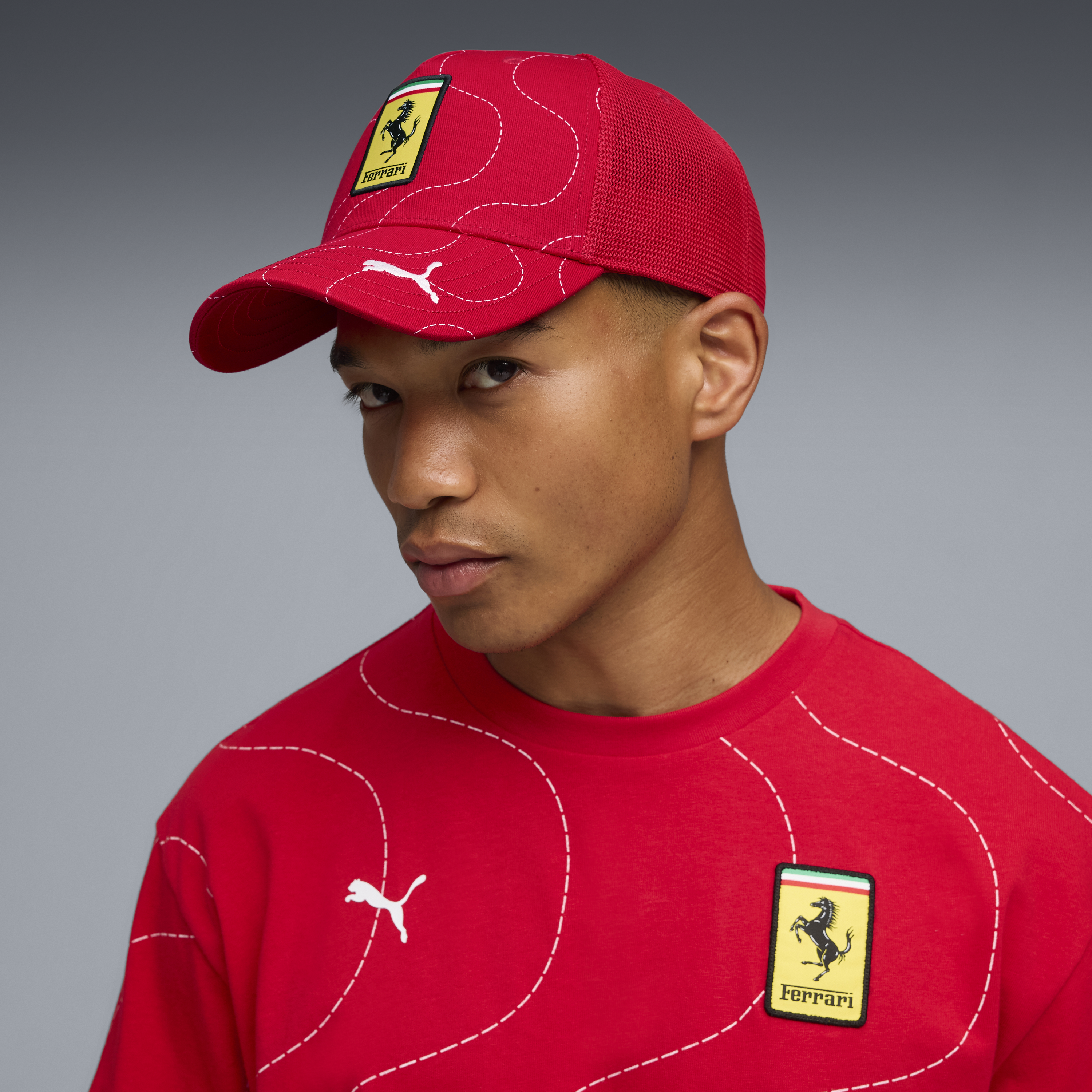 Cappellino da camionista Ferrari, edizione speciale Monza, rosso 🔥