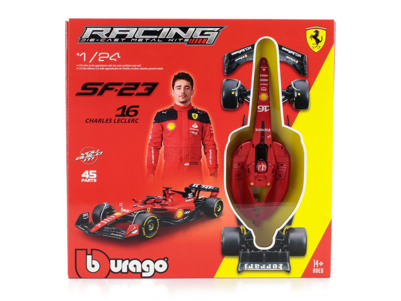 Ferrari modellino, bburago, 1:24, Charles Leclerc, #16, SF-23
