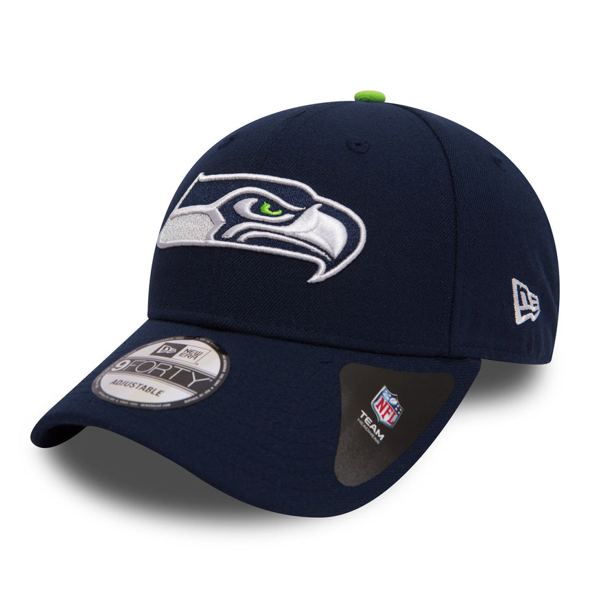 Cappellino Seattle Seahawks, squadra, New Era, 9FORTY, blu