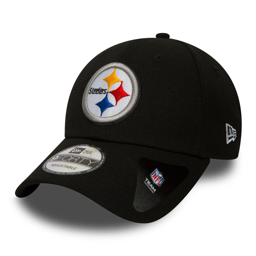 Cappellino da baseball Pittsburgh Steelers, New Era, nero