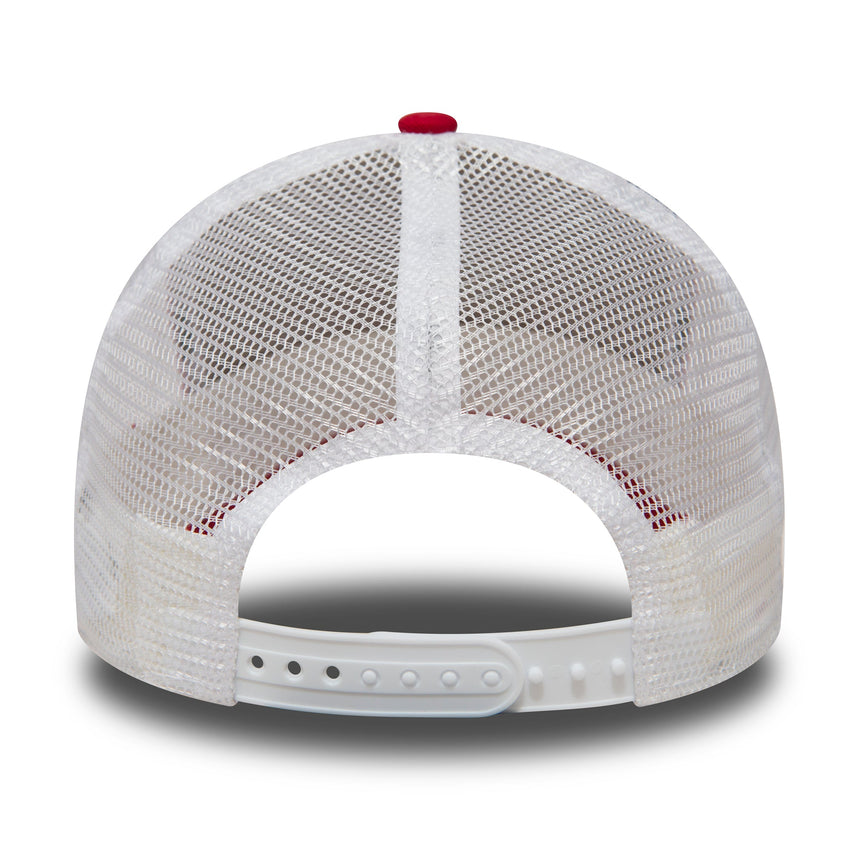 Cappellino New York Yankees, New Era, modello trucker, rosso