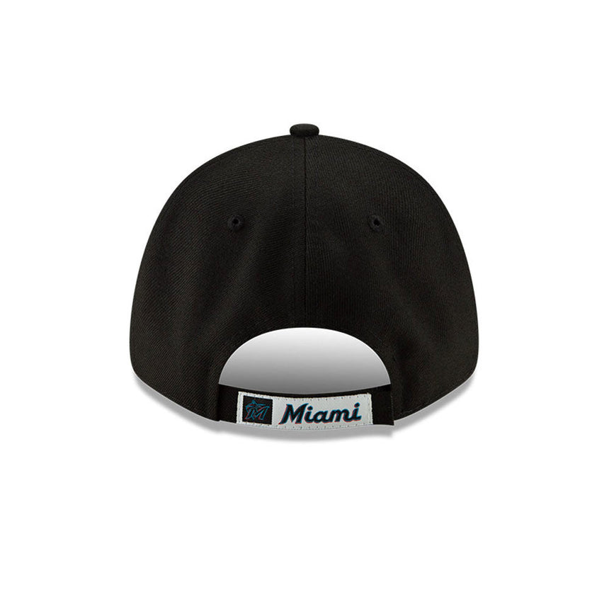 Cappellino Miami Marlins, New Era, 9FORTY, per la squadra, nero