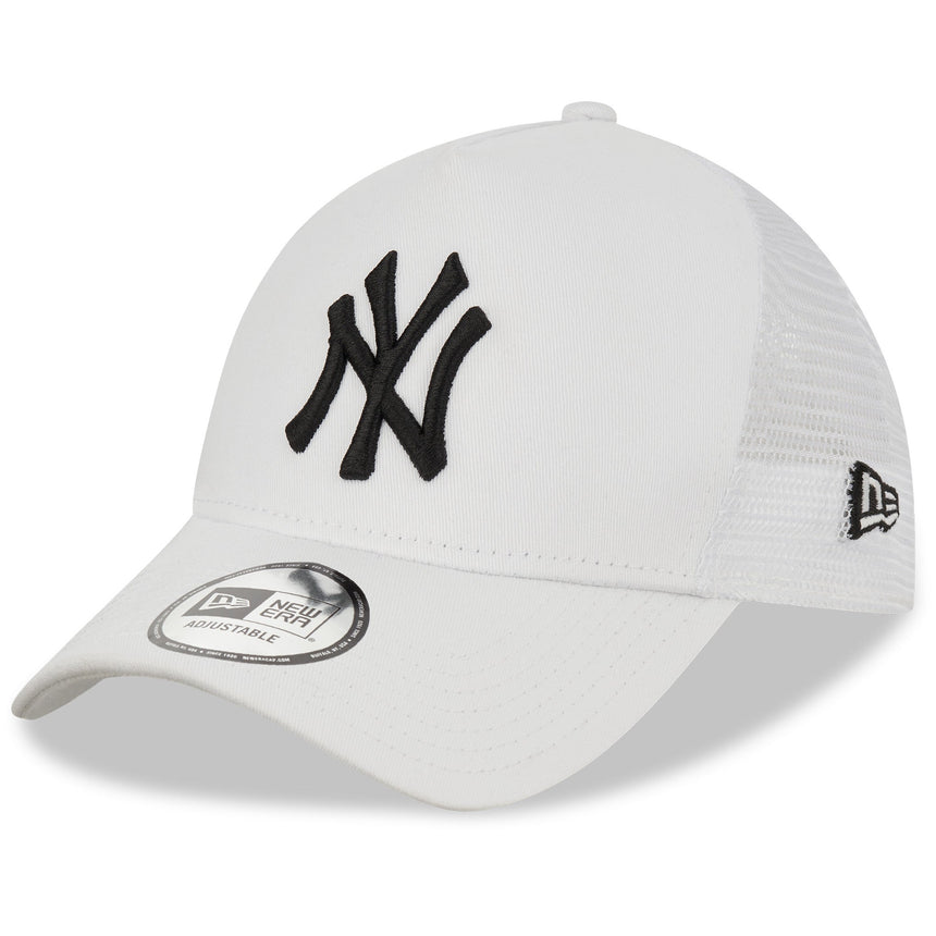 Cappellino New York Yankees, New Era, trucker, essenziale, bianco