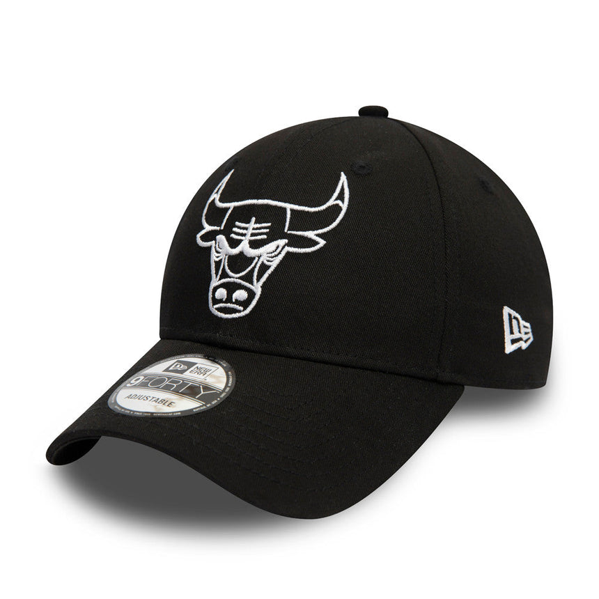 Cappellino Chicago Bulls, New Era, 9FORTY, essenziale, nero