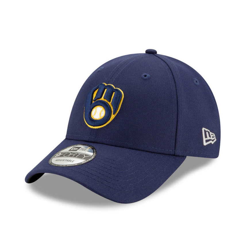 Cappellino Milwaukee Brewers, New Era, 9FORTY, squadra, blu