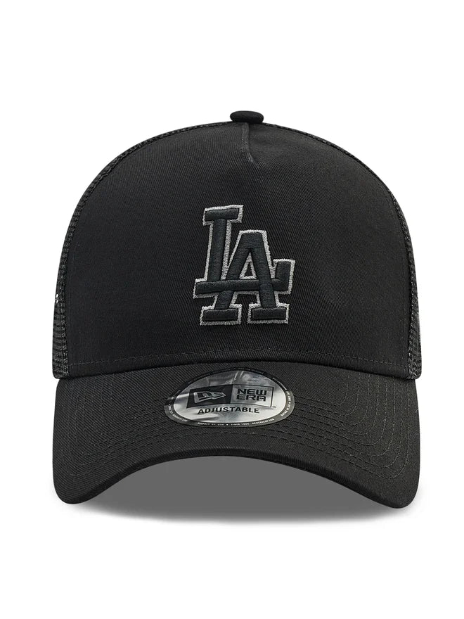 Cappellino da trucker dei Los Angeles Dodgers, New Era, 9FORTY, nero