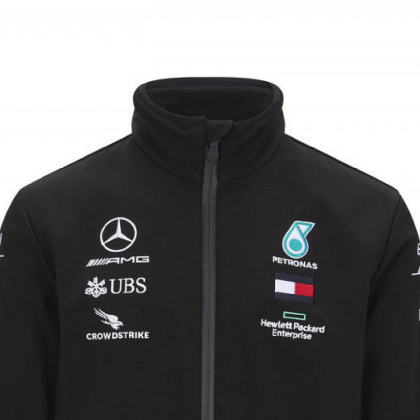 Giacca Softshell Mercedes, Squadra, Nero, 2020