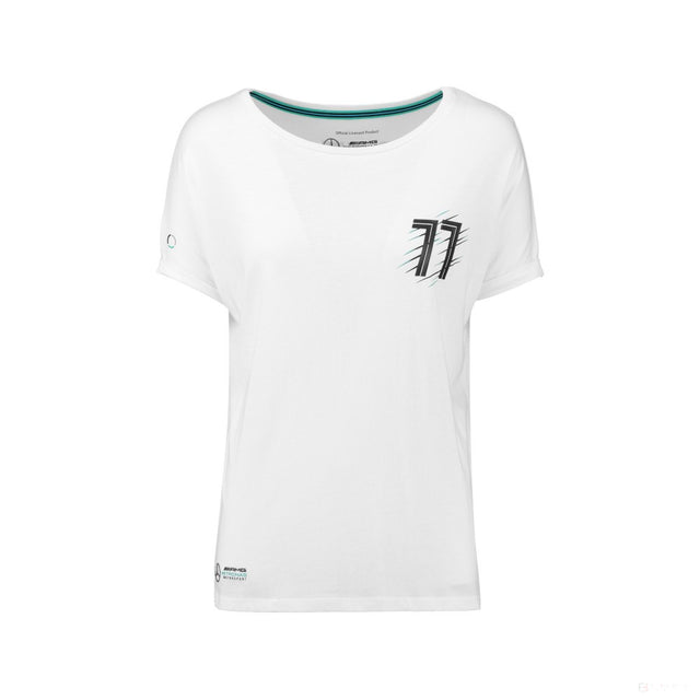 Mercedes Bottas Girocollo Da donna Valtteri 77 Maglietta - FansBRANDS®