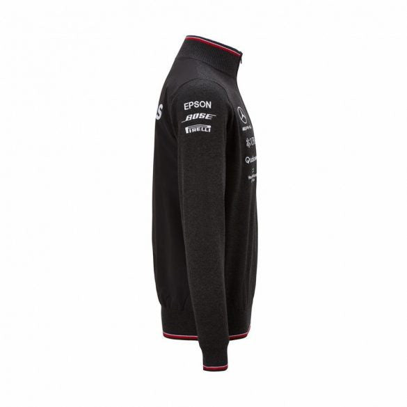 Felpa Mercedes, squadra, nero, 2019