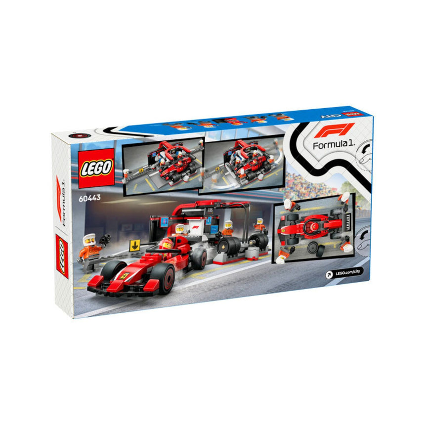 Ferrari, F1 LEGO® City 60443, con auto da corsa da pit stop e personale 🔥