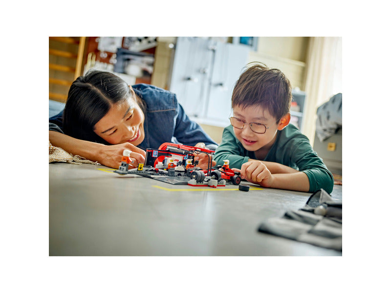 Ferrari, F1 LEGO® City 60443, con auto da corsa da pit stop e personale 🔥