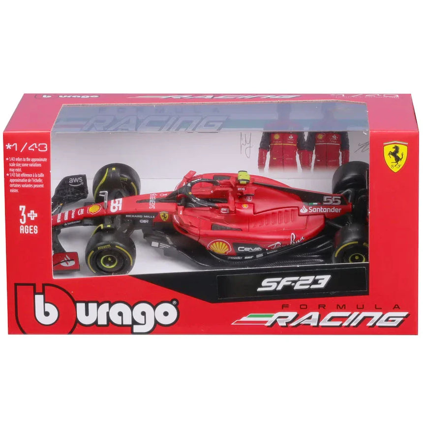 Modellino Ferrari, F1-23, bburago, 1:43, Carlos Sainz #55, 2023