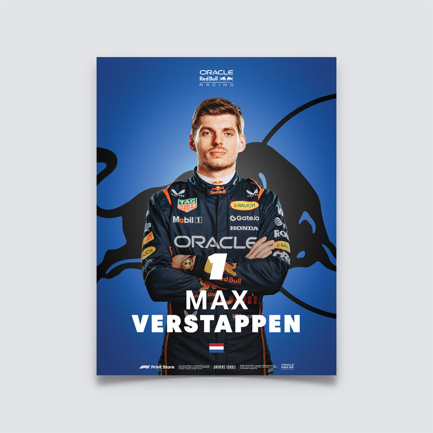 Print F1 originale - Poster di Max Verstappen (formato A3)