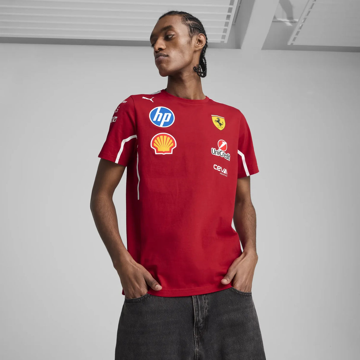 Scuderia Ferrari Team Maglietta Girocollo 🔥