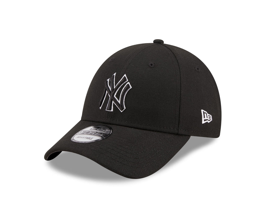 Cappellino dei New York Yankees, New Era, 9FORTY, contorno pop, nero