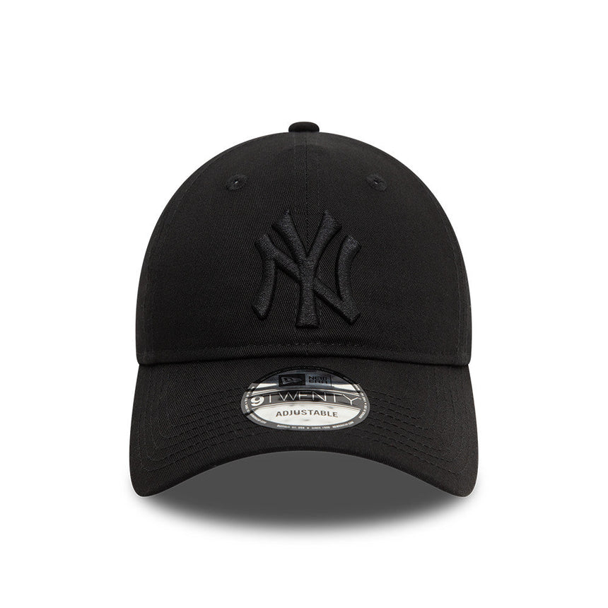 Cappellino New York Yankees, New Era, 9TWENTY, essenziale, nero totale