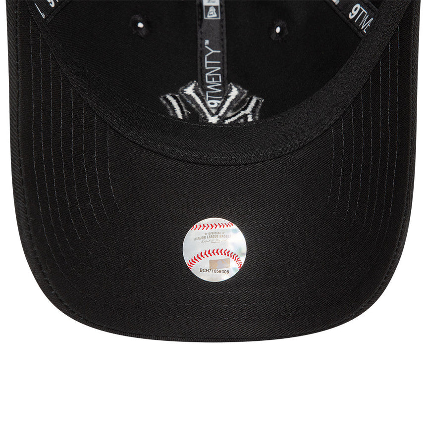 Cappellino New York Yankees, New Era, 9TWENTY, essenziale, nero totale