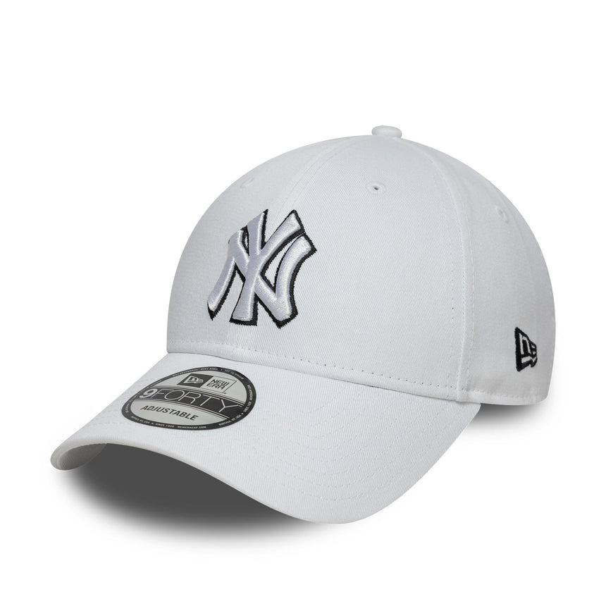 Cappellino New York Yankees, New Era, 9FORTY, bianco