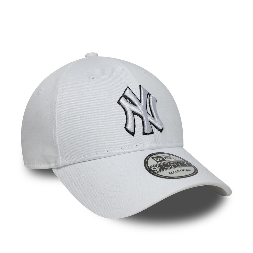 Cappellino New York Yankees, New Era, 9FORTY, bianco
