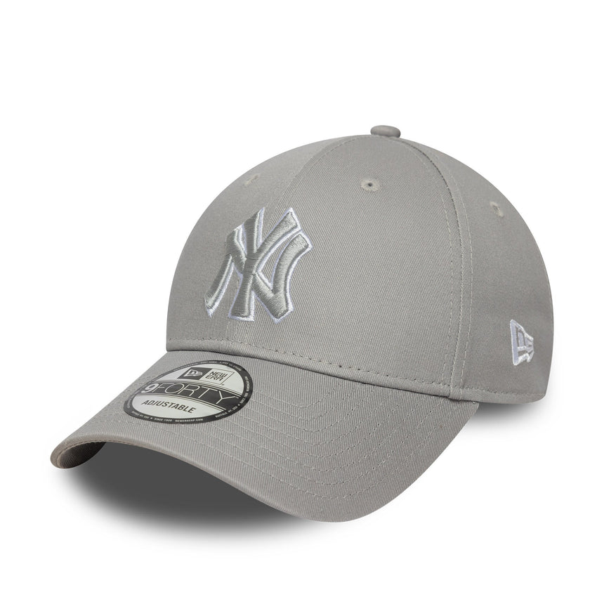 Cappellino New York Yankees, New Era, 9FORTY, outline pop, grigio