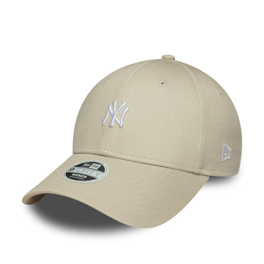 Cappellino dei New York Yankees, logo mini, New Era, 9FORTY, beige