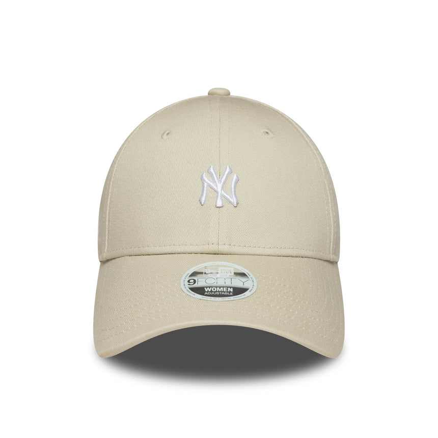 Cappellino dei New York Yankees, logo mini, New Era, 9FORTY, beige