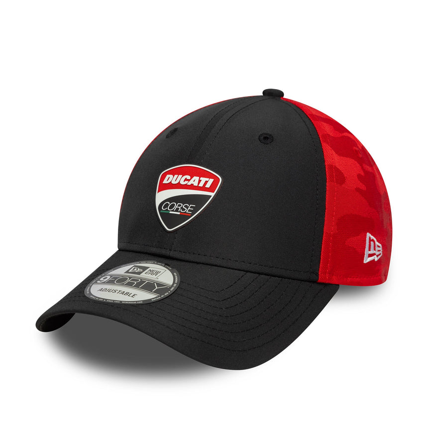 Cappellino Ducati, logo, New Era, 9FORTY, multicolore