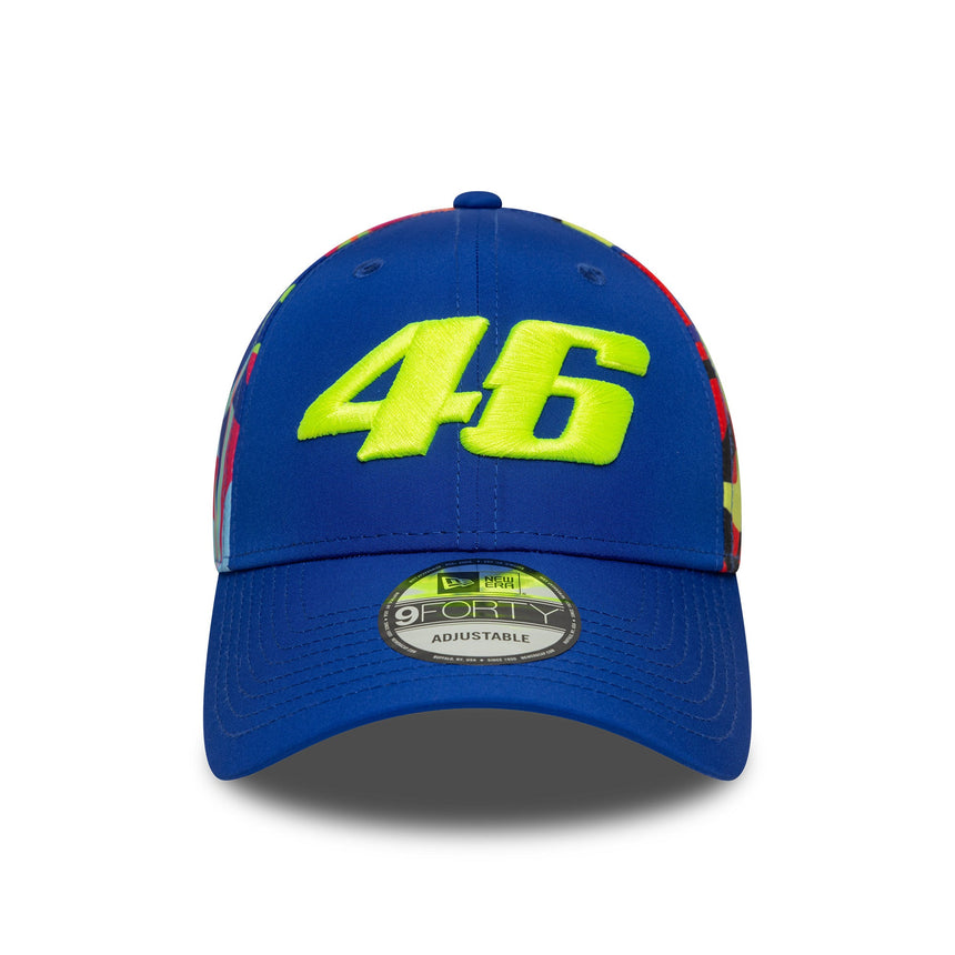 Cappellino Valentino Rossi #46, VR46, tifoso, New Era, 9FORTY, multicolore