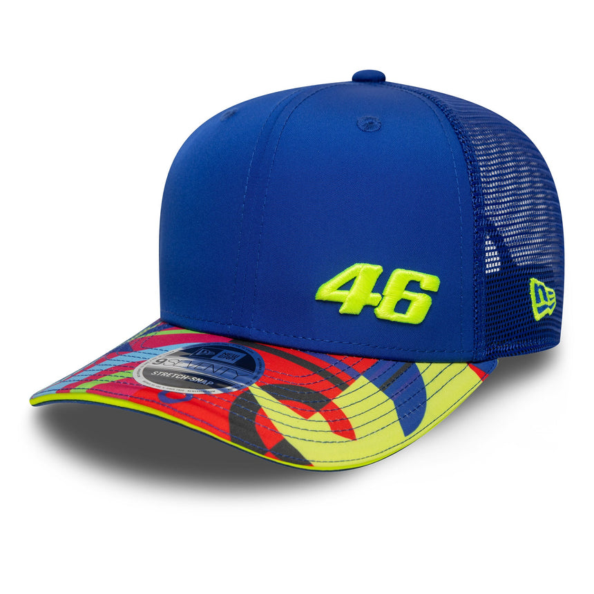 Valentio Rossi #46 berretto trucker VR46 New Era 9SEVENTY blu
