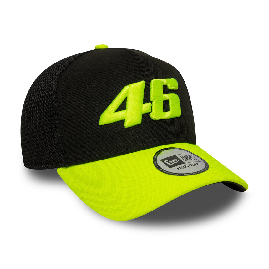 Cappellino Valentio Rossi #46, trucker, VR46, New Era, 9FORTY, nero