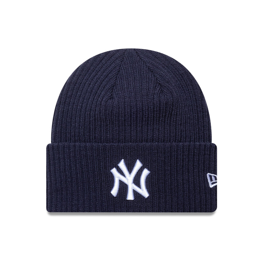 Berretto New York Yankees a coste, con polsino largo, New Era, blu
