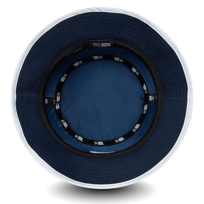 Cappello bucket McLaren x Reiss, stagionale, affusolato, New Era, 9FORTY, blu