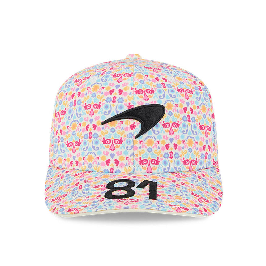 Cappellino McLaren Team Oscar Piastri Edizione Speciale Messico New Era 9SEVENTY Bianco