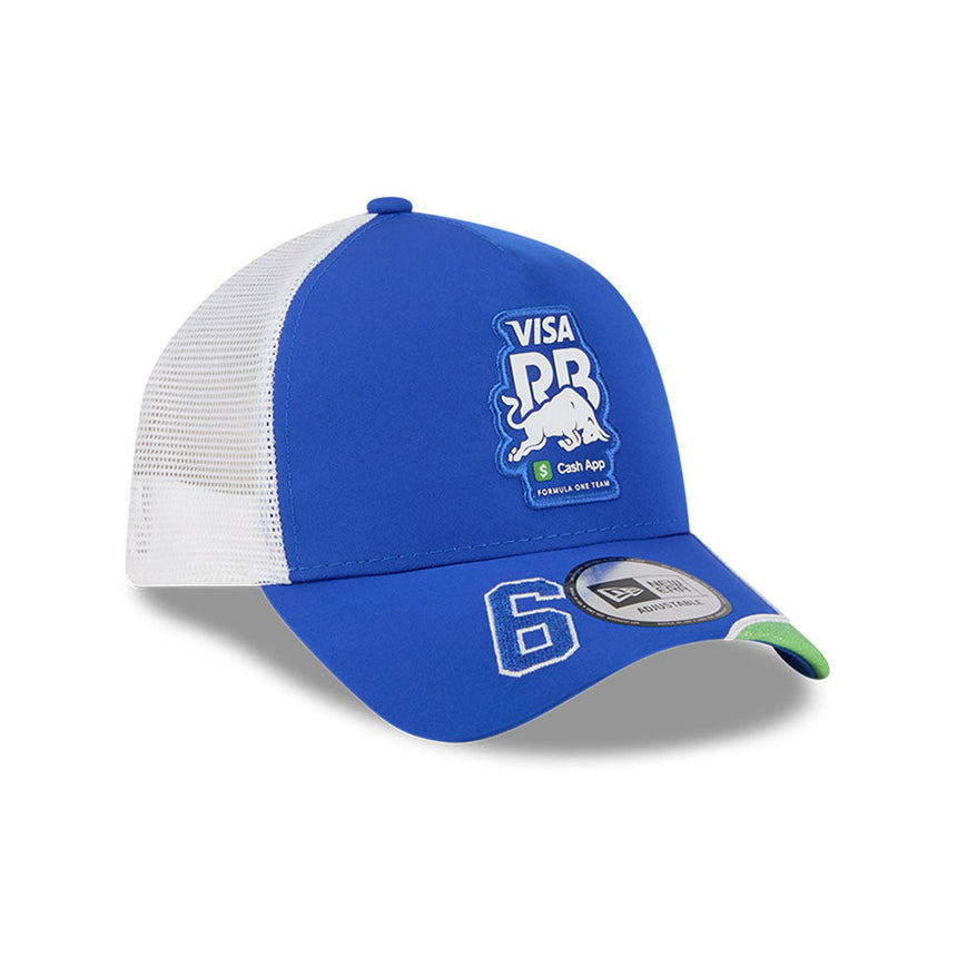 Cappellino Visa RB, trucker, edizione speciale Las Vegas, Isack Hadjar, New Era, 9FORTY, blu