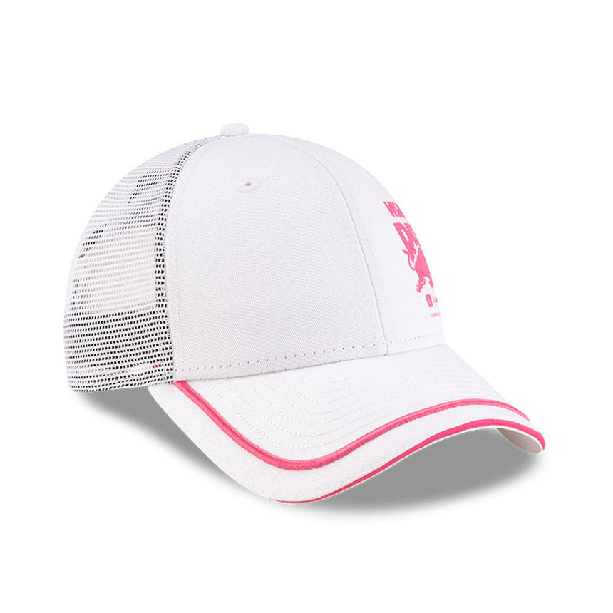 Cappellino Visa RB trucker, edizione speciale Miami, New Era, 9FORTY, bianco