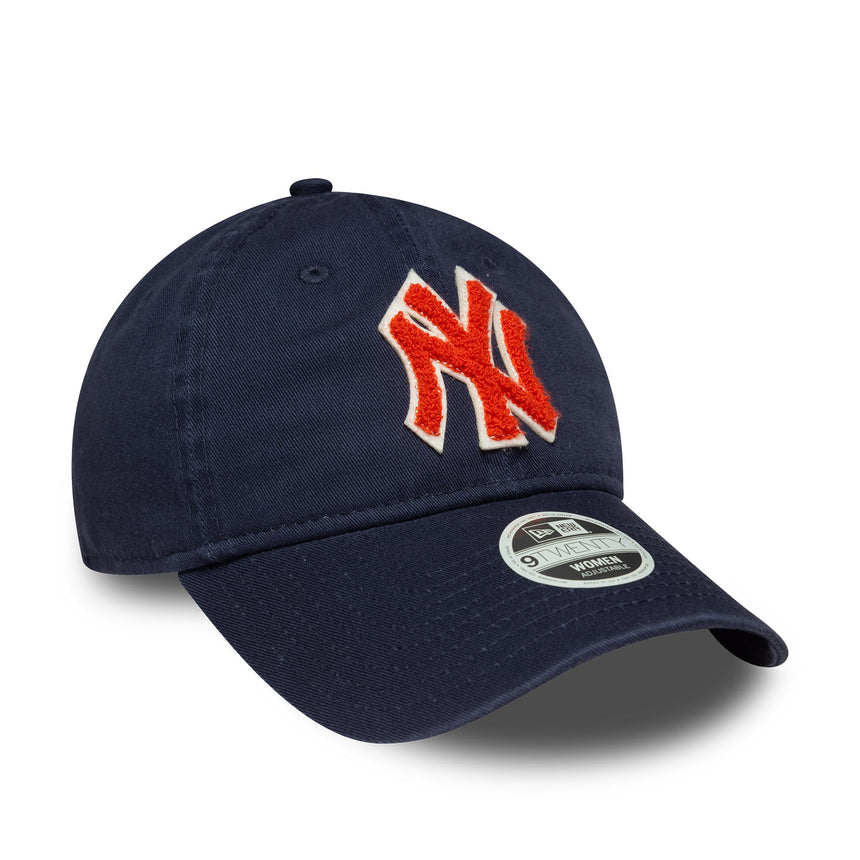 Cappellino da donna New York Yankees, in bouclé, New Era, 9TWENTY, blu