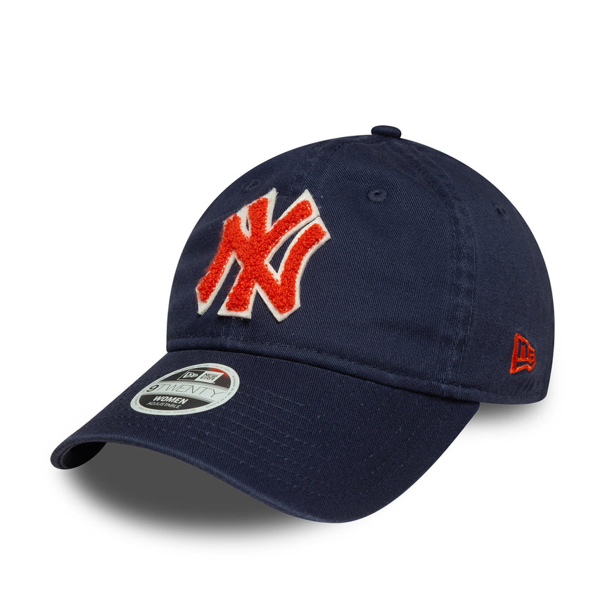 Cappellino da donna New York Yankees, in bouclé, New Era, 9TWENTY, blu