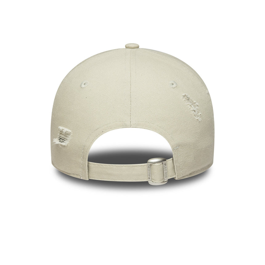 Cappellino New York Yankees, con effetto distressed, New Era 9FORTY, grigio, per donna