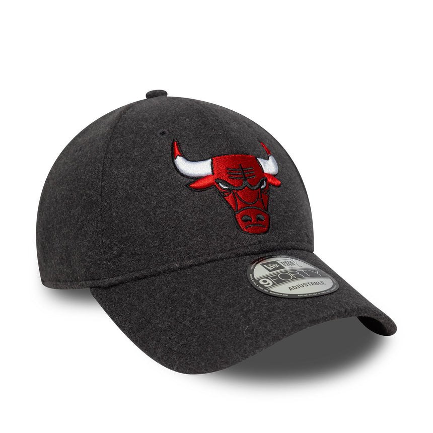 Cappellino Chicago Bulls, lana Melton, modello 9FORTY, Chicago Bulls, grigio