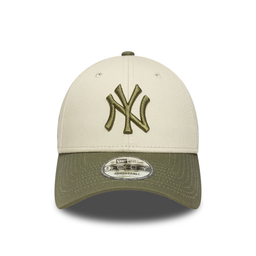Cappellino New York Yankees, con ricamo laterale, New Era, 9FORTY, motivo camouflage, grigio