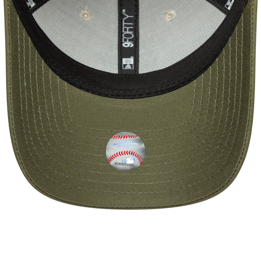 Cappellino New York Yankees, con ricamo laterale, New Era, 9FORTY, motivo camouflage, grigio