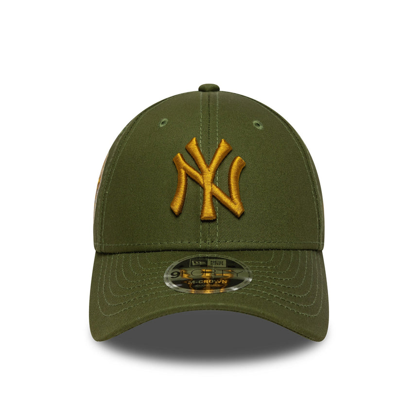 Cappellino dei New York Yankees, toppa World Series, New Era, 9FORTY, verde