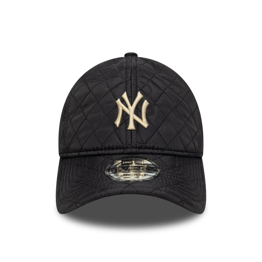 Cappellino dei New York Yankees, trapuntato, New Era, 9TWENTY, nero e grigio