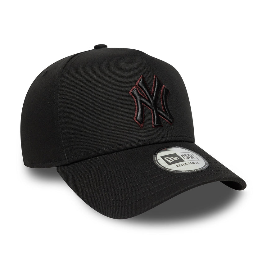 Cappellino New York Yankees, spilla a contorno, New Era, 9FORTY, nero