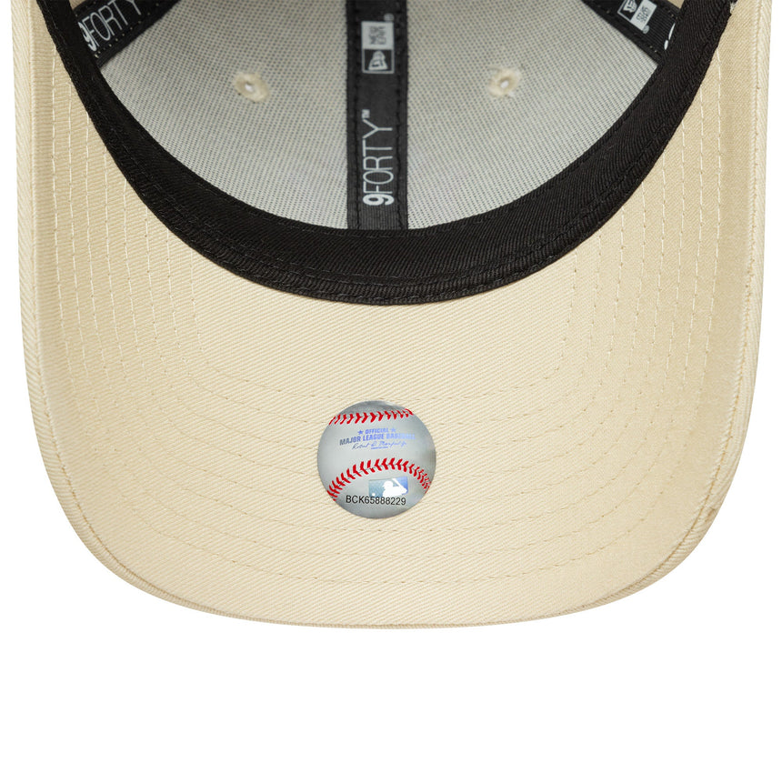 Cappellino da donna New York Yankees, New Era, 9FORTY, bianco
