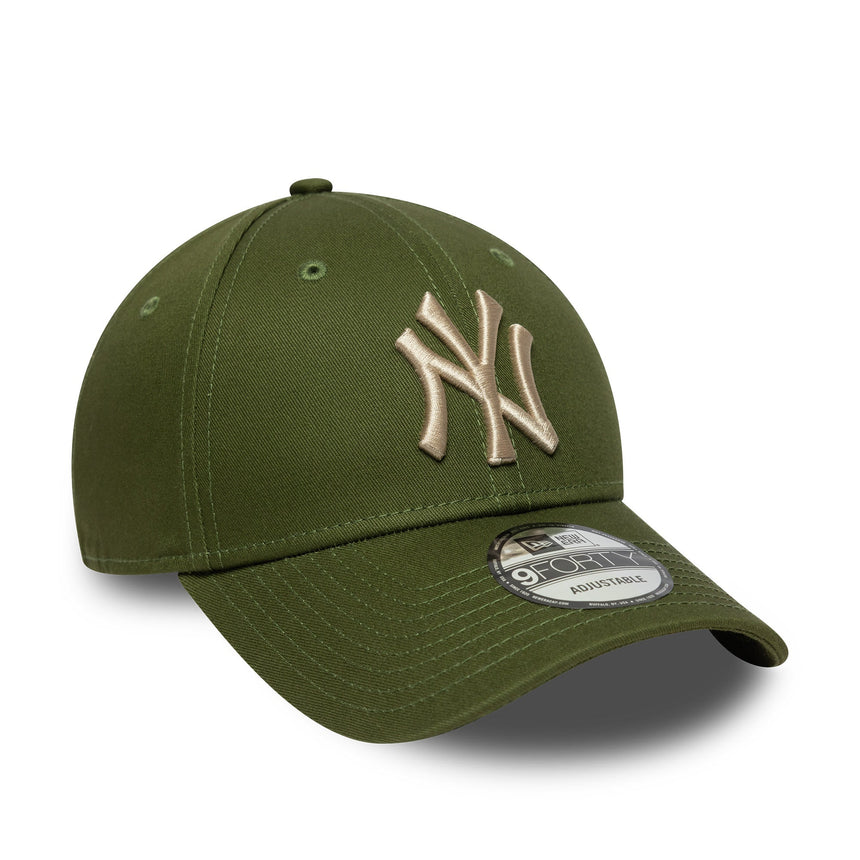 cappellino New York Yankees, tinta unita, New Era, 9FORTY, verde